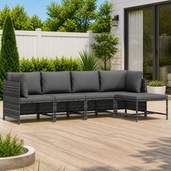 Compact and Strong 4-Piece Outdoor Sofa Set