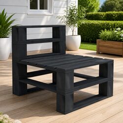 Compact Garden Pallet Middle Sofa for Relaxation