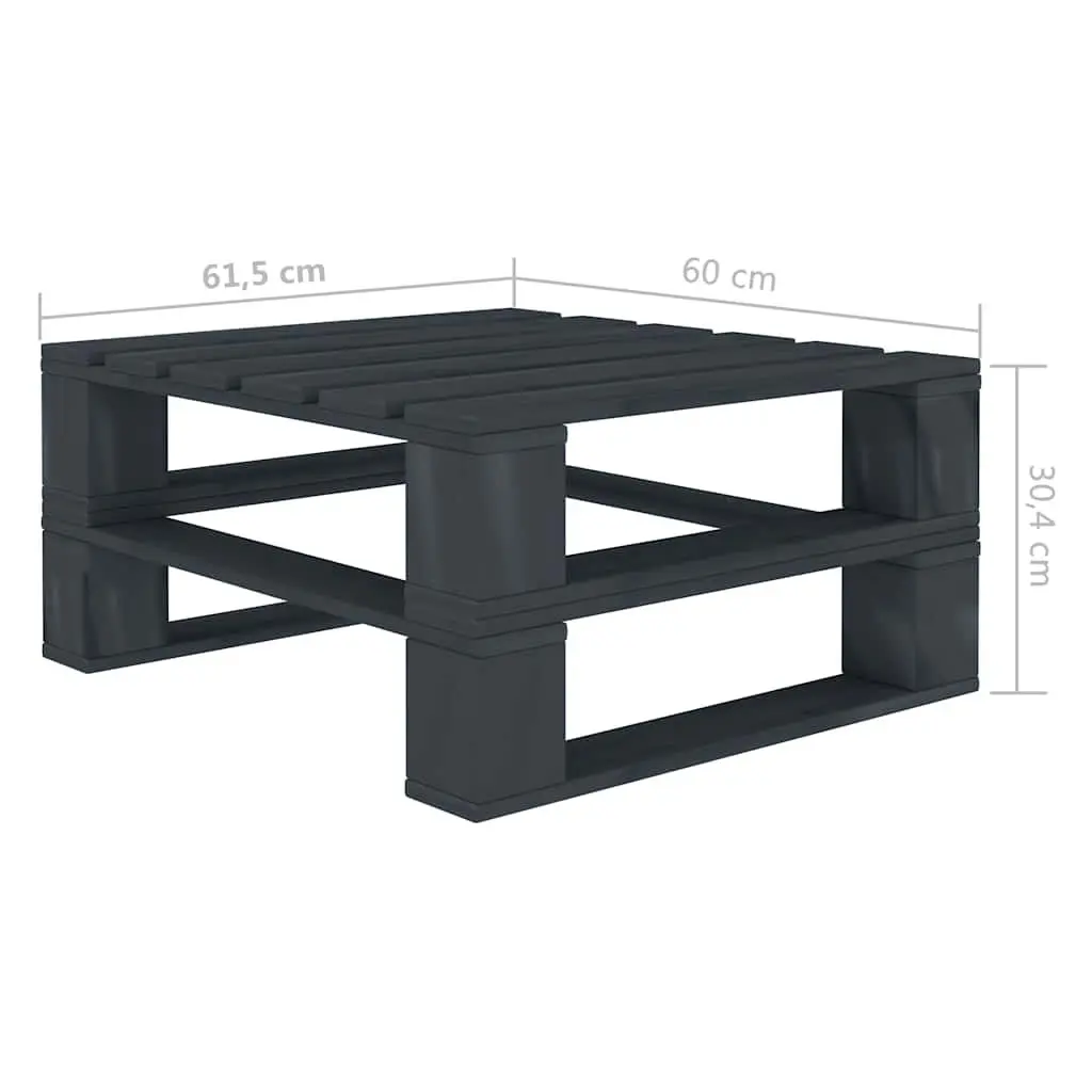 Pallet Table Grey Wooden Outdoor Furniture Garden Patio Seating