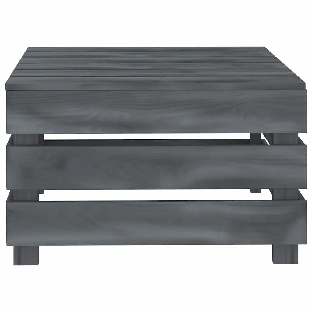 Grey Pallet Table for Outdoor Use