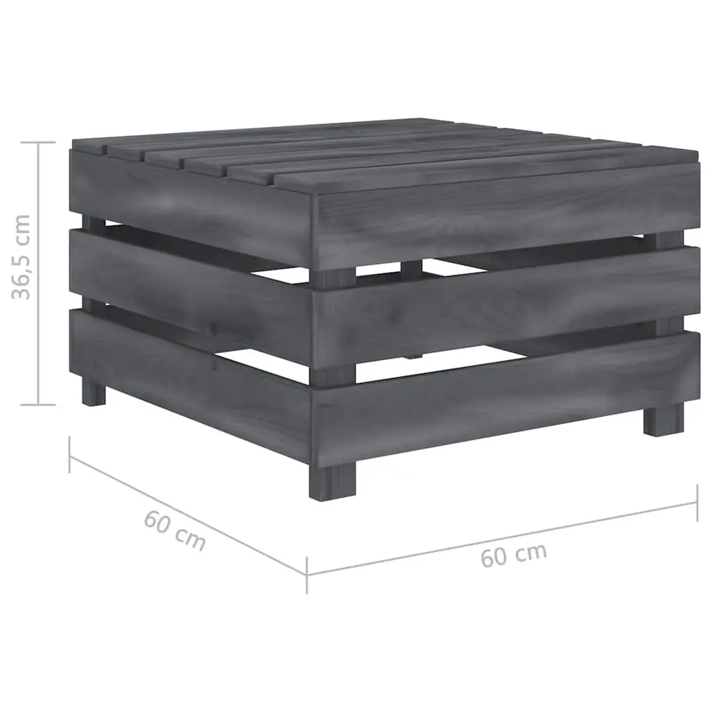 Grey Pallet Table for Outdoor Use
