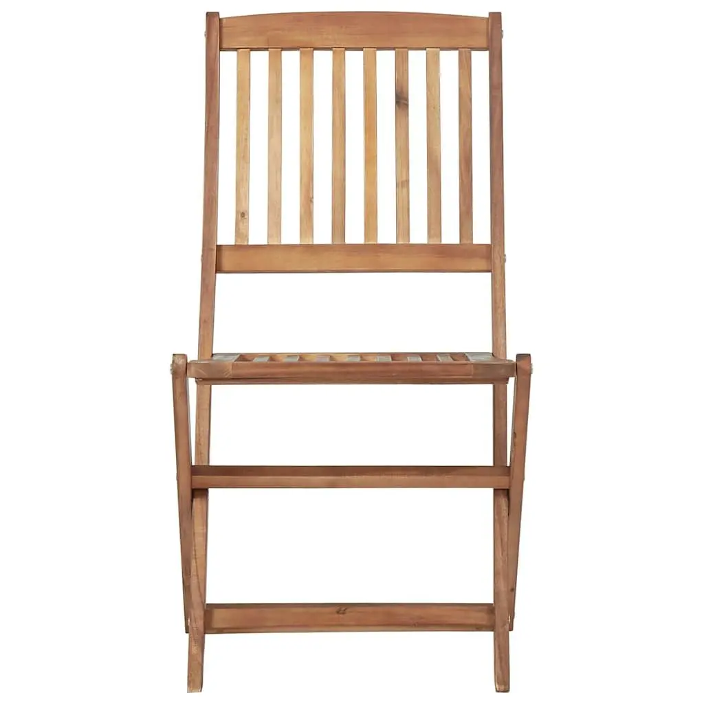 Outdoor Folding Chairs Set of 4 Garden Patio Dining Seating Wood Furniture