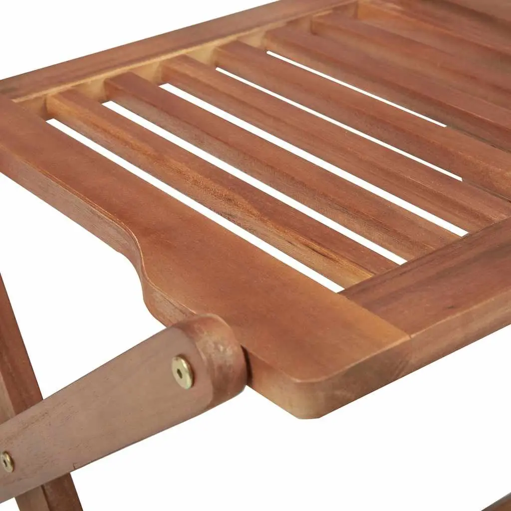 Outdoor Folding Chairs Set of 4 Garden Patio Dining Seating Wood Furniture