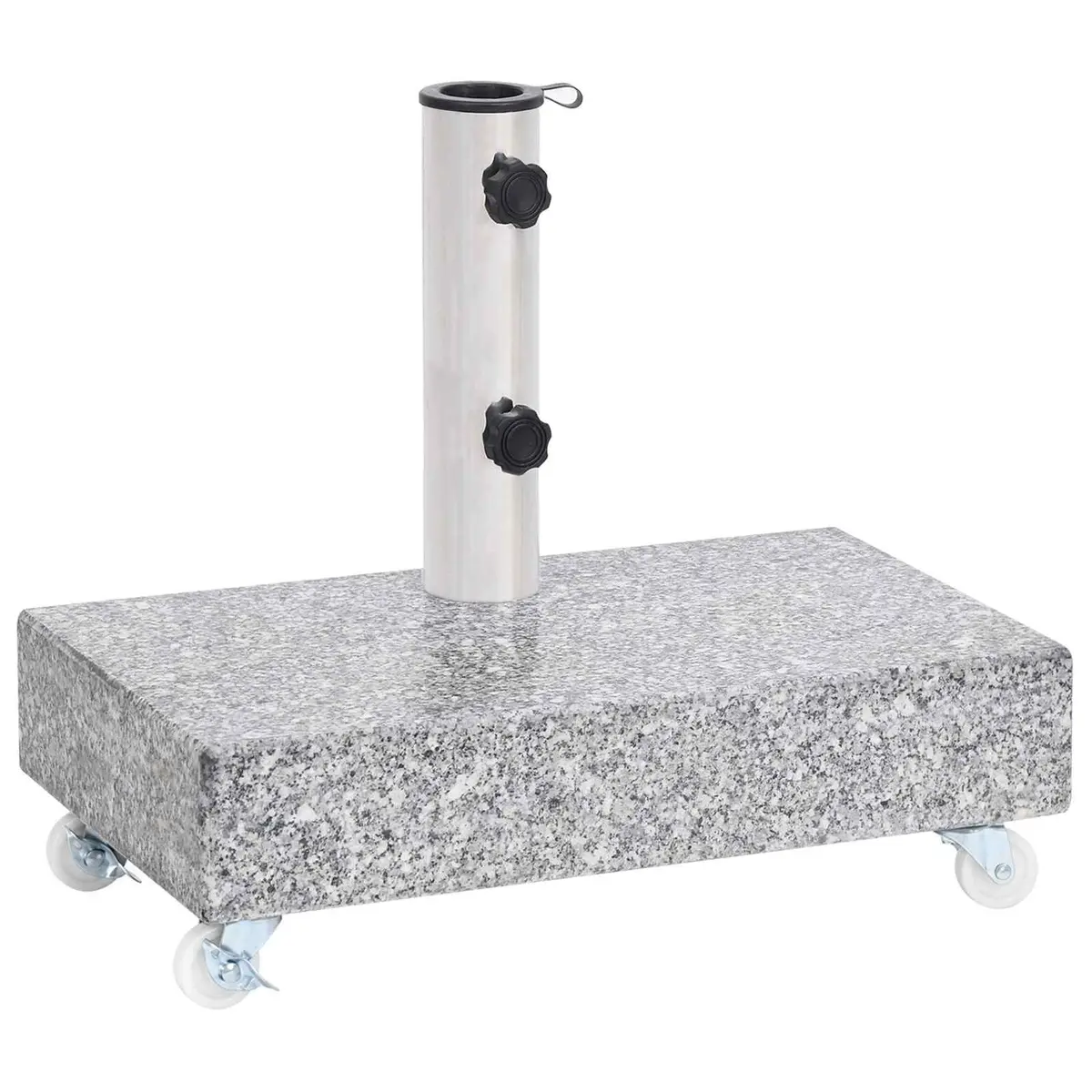 Outdoor Umbrella Base Grey Granite Heavy Duty Parasol Holder