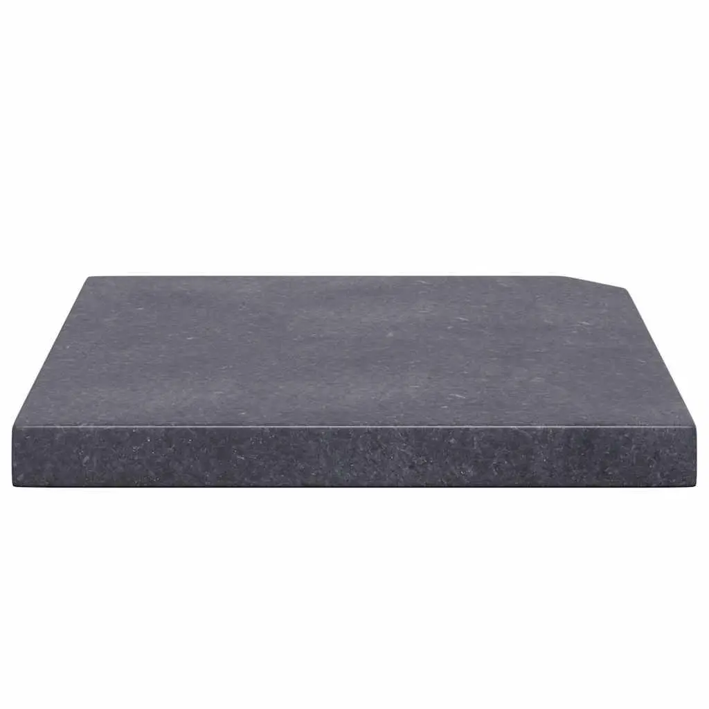 Square Black Granite Umbrella Base Stand 25kg Heavy Duty Weight for Parasol Stability