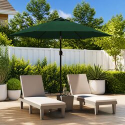Outdoor Parasol Replacement Fabric Green 300cm Shade Cover UV Protective