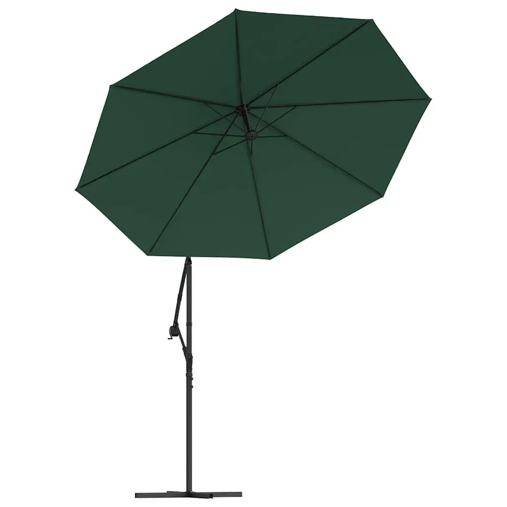 Replacement Fabric Cantilever Umbrella Parasol Cover Green 350cm UV Protective Easy to Clean