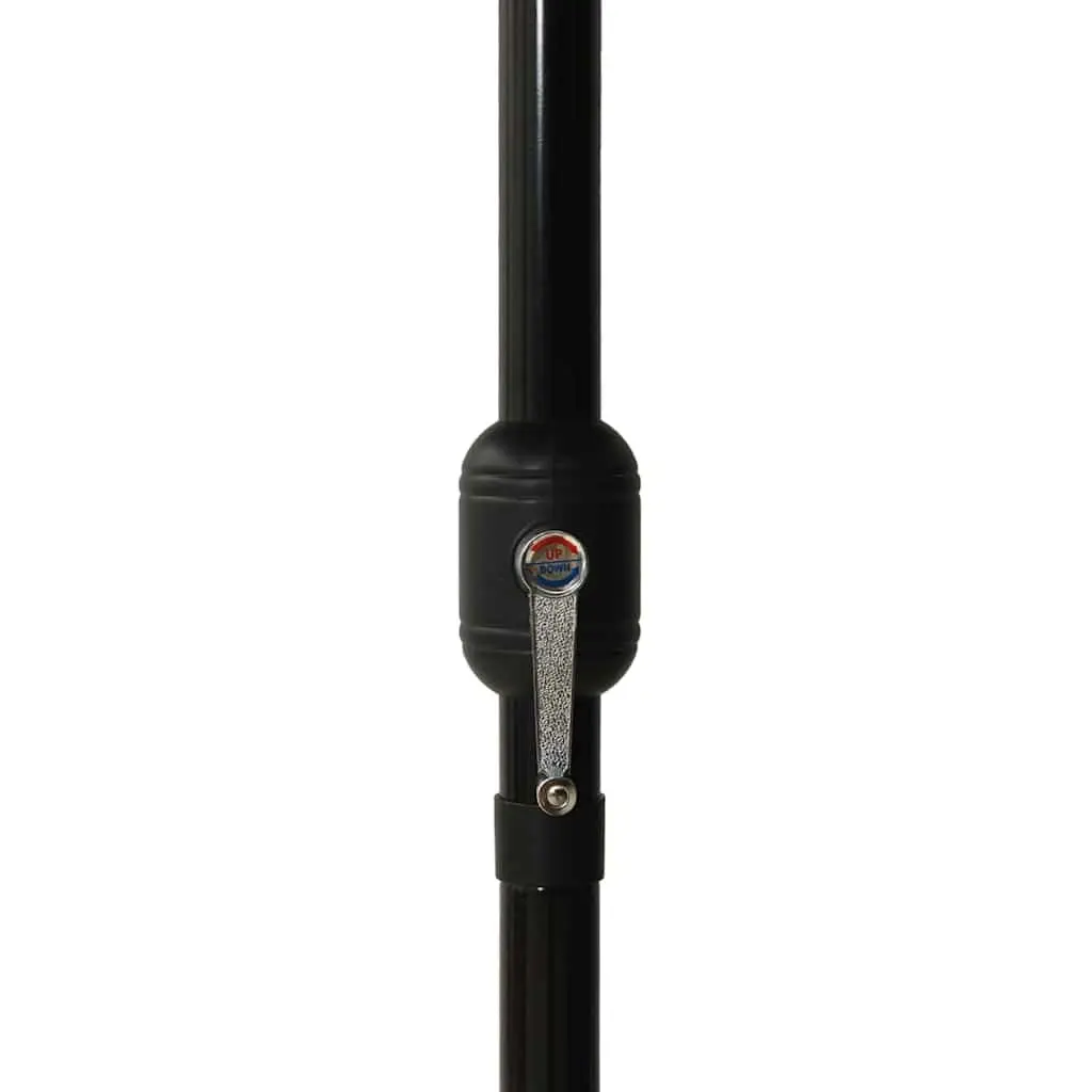 3-Tier Garden Parasol Anthracite 2.5x2.5m UV Protective Crank Tilt