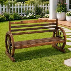 Compact and Comfortable Garden Bench for Outdoors