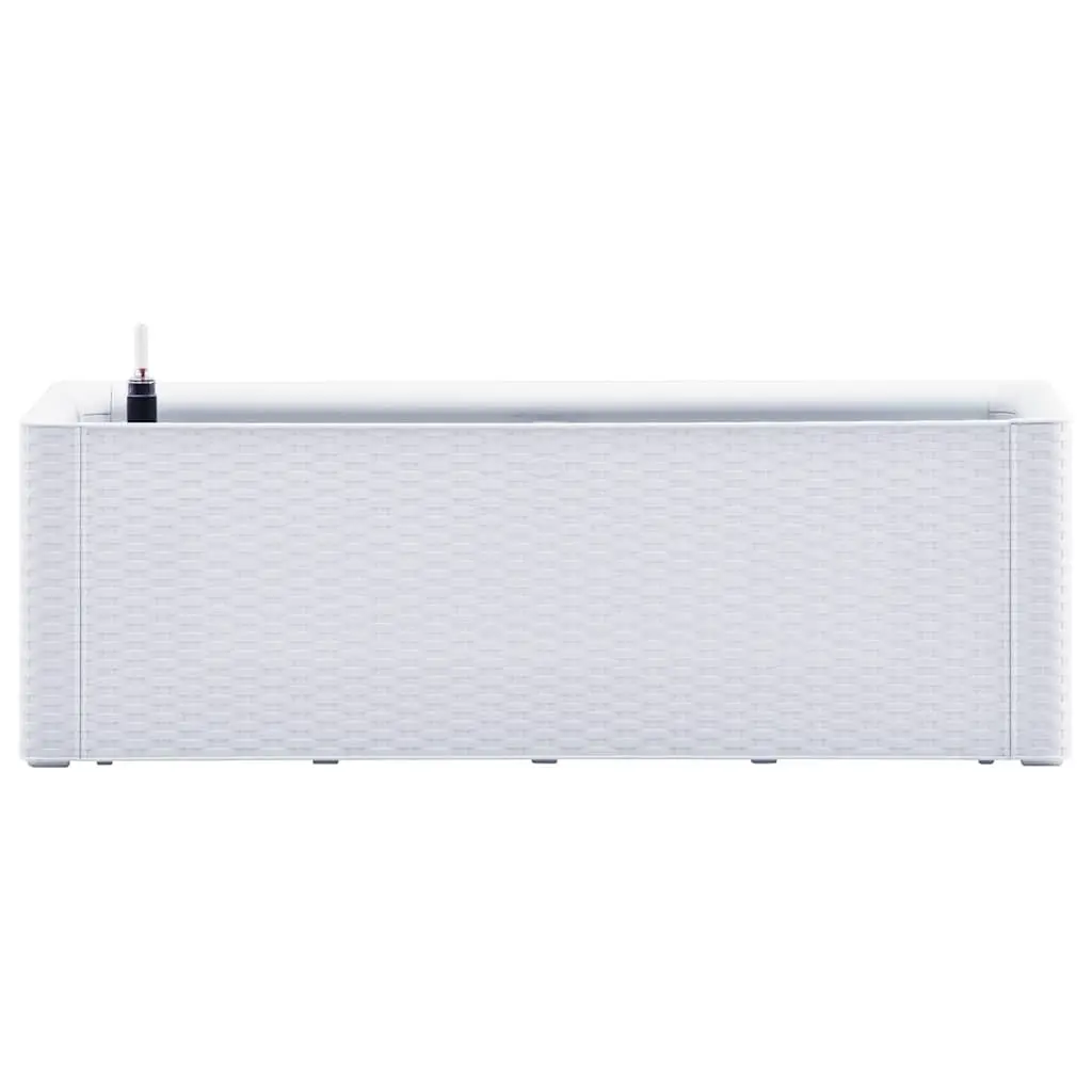 Raised Garden Bed White Self Watering System with Level Indicator Outdoor