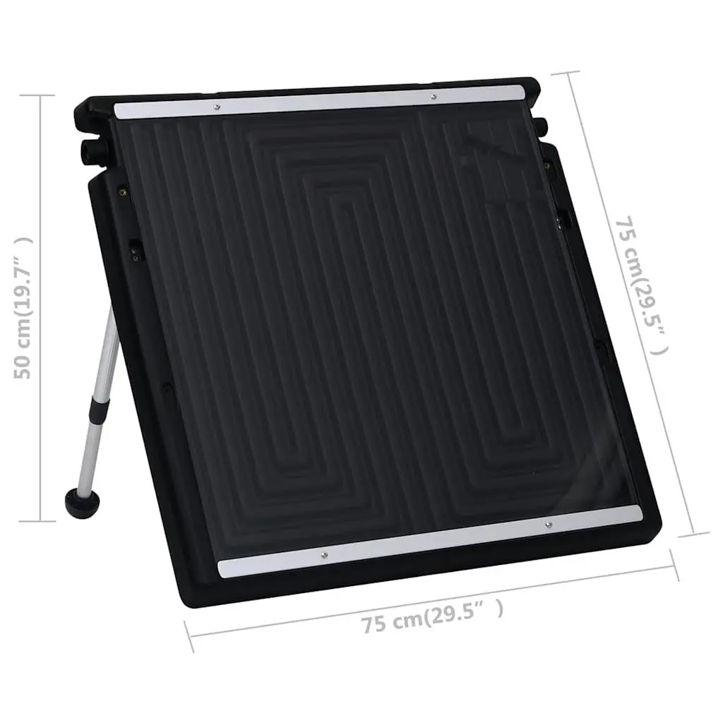 Solar Pool Heating Panel Black 150x75cm Double Above Ground Heater System