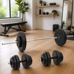 Compact and Strong 60kg Weight Plates Set