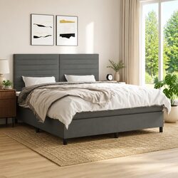 Queen Box Spring Bed with Integrated Mattress