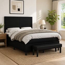 Queen Size Box Spring Bed with Pocket Mattress