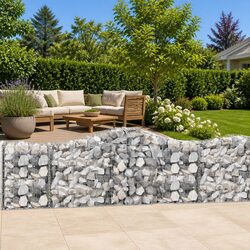 Compact Arched Gabion Baskets for Outdoor Decor