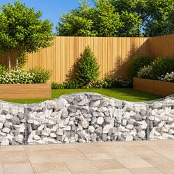 Compact and Stylish Arched Gabion Baskets – 5 Pieces