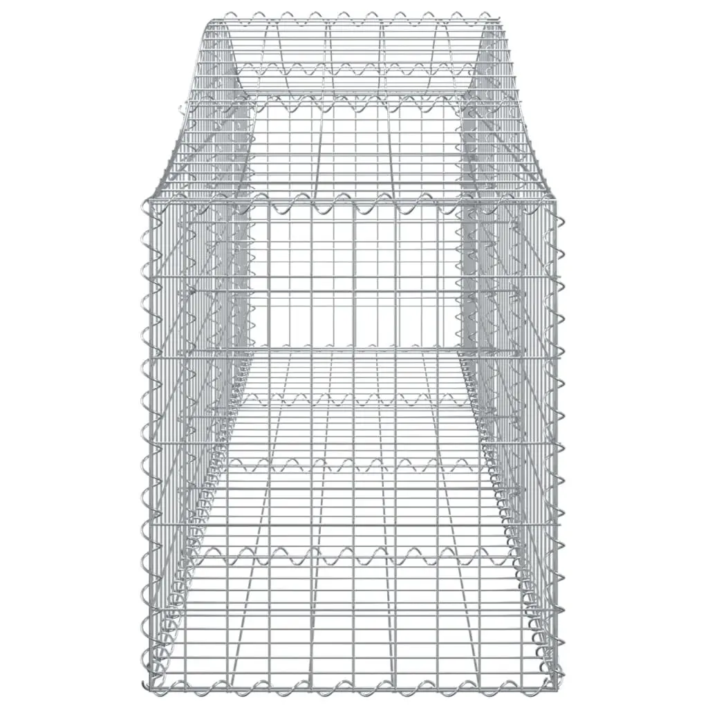 Arched Gabion Baskets Set 8pcs Garden Retaining Wall Decorative Barrier Outdoor
