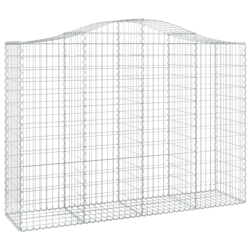 Arched Gabion Baskets 2pc Garden Barrier Retaining Wall Decorative Outdoor