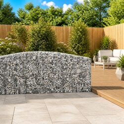 Compact Arched Gabion Baskets 2 pcs for Your Garden