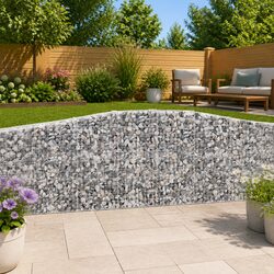 Compact Arched Gabion Baskets 4 pcs - Garden Upgrade