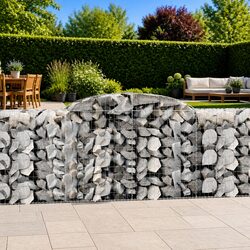 Compact and Sturdy Arched Gabion Baskets - 8 Pieces