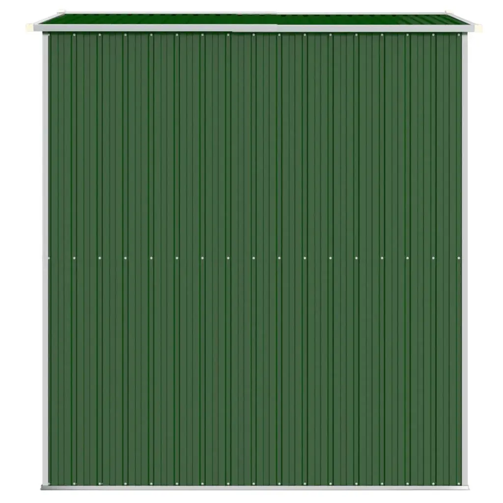 Garden Shed Green Galvanised Steel Outdoor Storage Tool House Double Sliding Doors