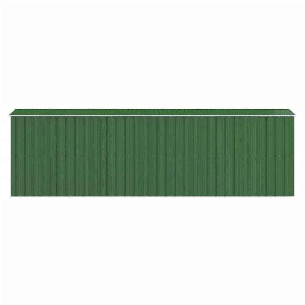 Garden Shed Storage Tool House Outdoor Galvanised Steel Green Large Spacious