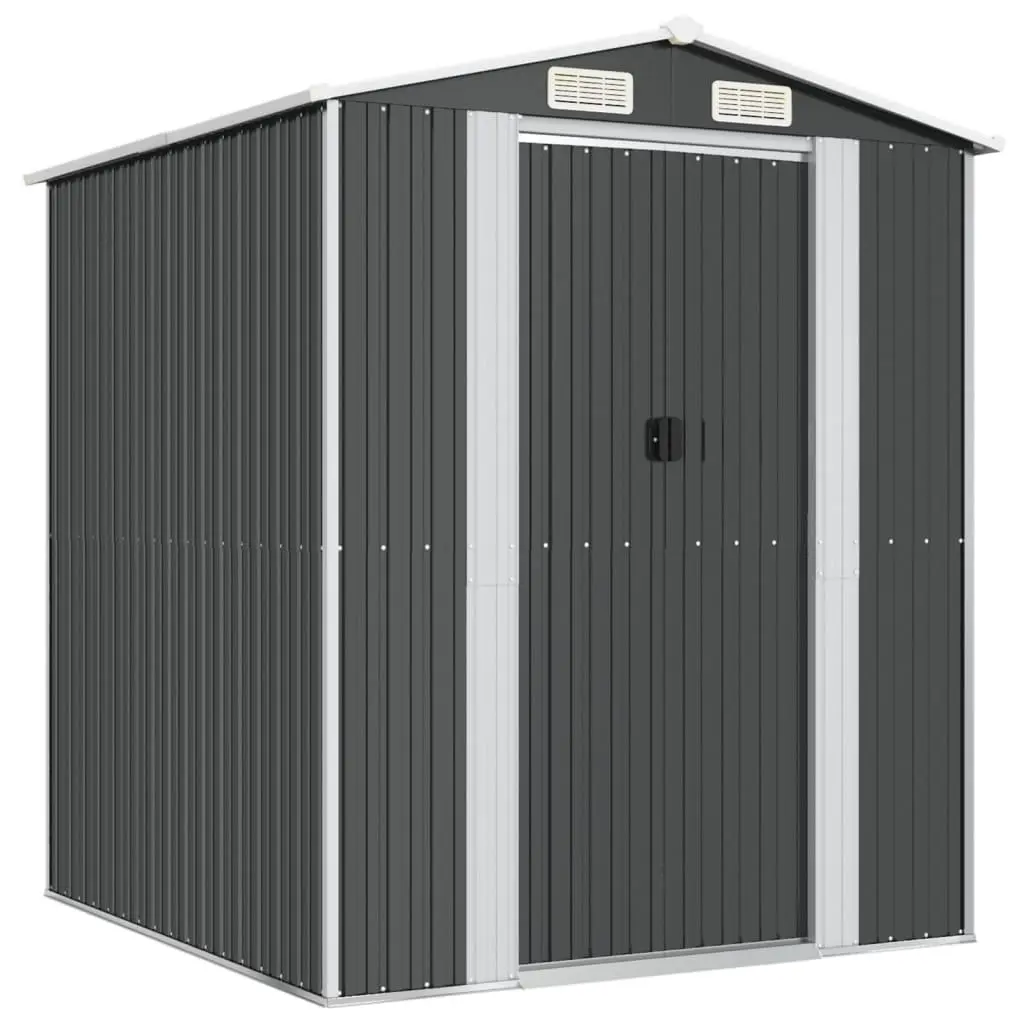 Garden Shed Anthracite Galvanised Steel Spacious Storage Tool House