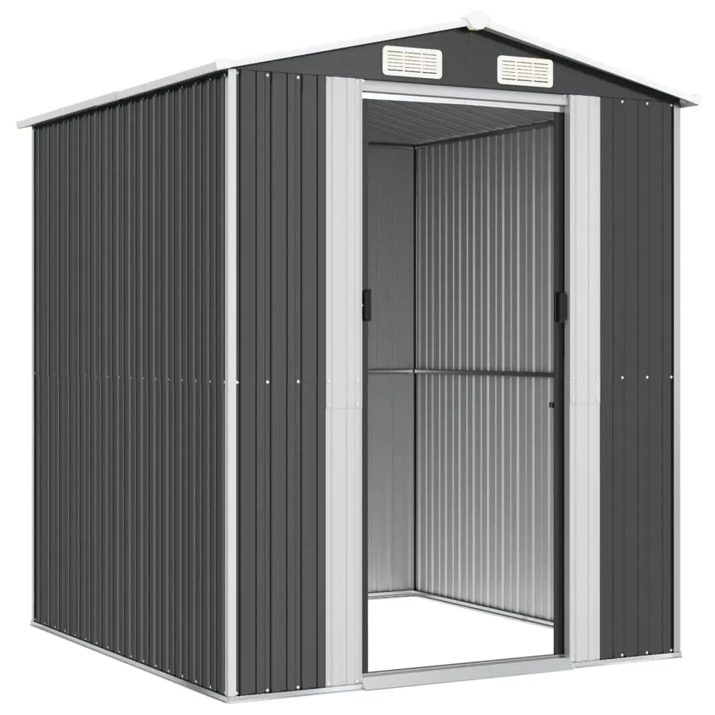Garden Shed Anthracite Galvanised Steel Spacious Storage Tool House