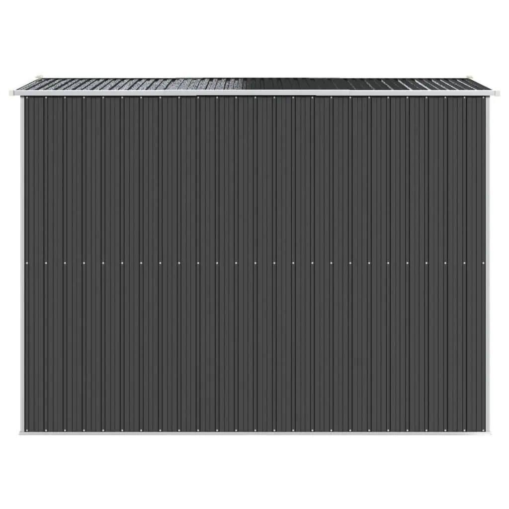 Garden Shed Anthracite 192x274x223cm Galvanised Steel Outdoor Storage Tool House