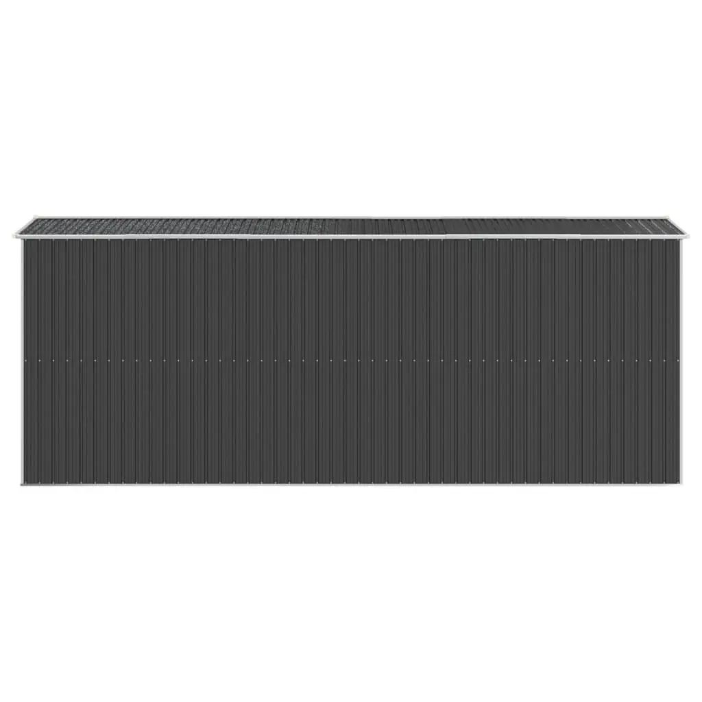 Garden Shed Anthracite Galvanised Steel 192x523x223cm Durable Outdoor Storage Tool House
