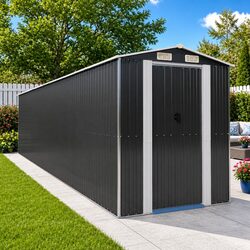 Compact Galvanised Steel Shed - Smart Outdoor Storage