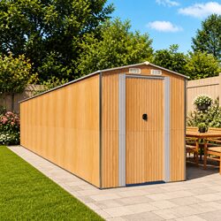 Brown Garden Shed: Sturdy, Spacious, and Functional 192x938x223 cm