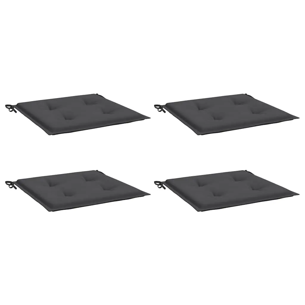 Garden Chair Cushions 4 pcs Anthracite Outdoor Patio Seat Pad Oxford Fabric