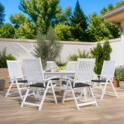 Compact and Stylish 6-Cushion Set for Outdoor Chairs