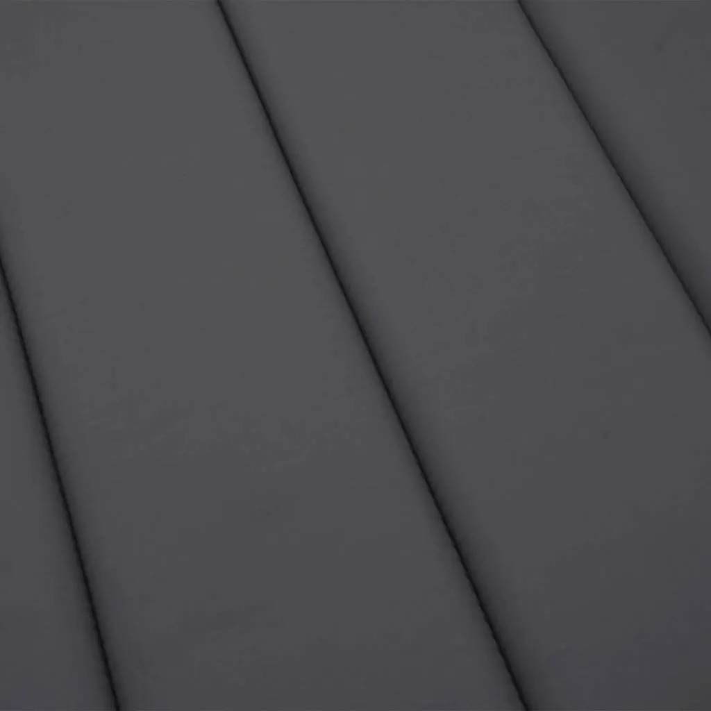 Sun Lounger Cushion Anthracite Outdoor Garden Patio Chair Pad 186x58x4cm