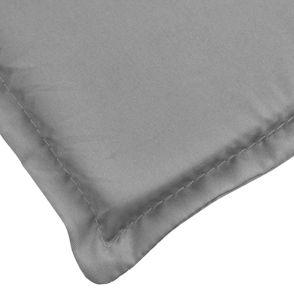 Sun Lounger Cushion Grey Outdoor Garden Patio Chair Pad Oxford Fabric 186x58cm