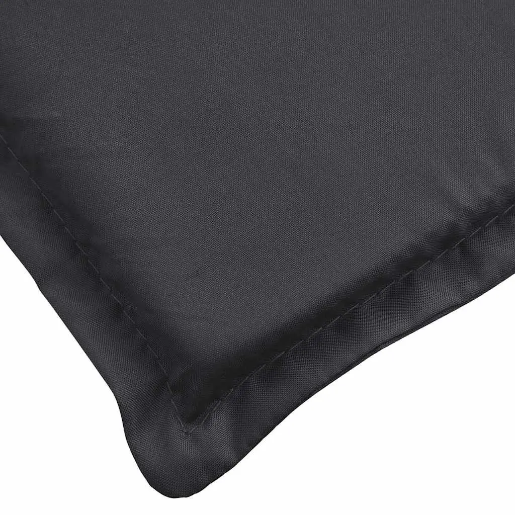 Sun Lounger Cushion Outdoor Chair Pad Garden Patio Seat Oxford Fabric Black