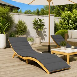 Sun Lounger Cushion Anthracite: Comfort Redefined