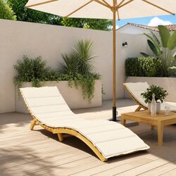 Concise Cream Lounger Cushion for Comfort and Style