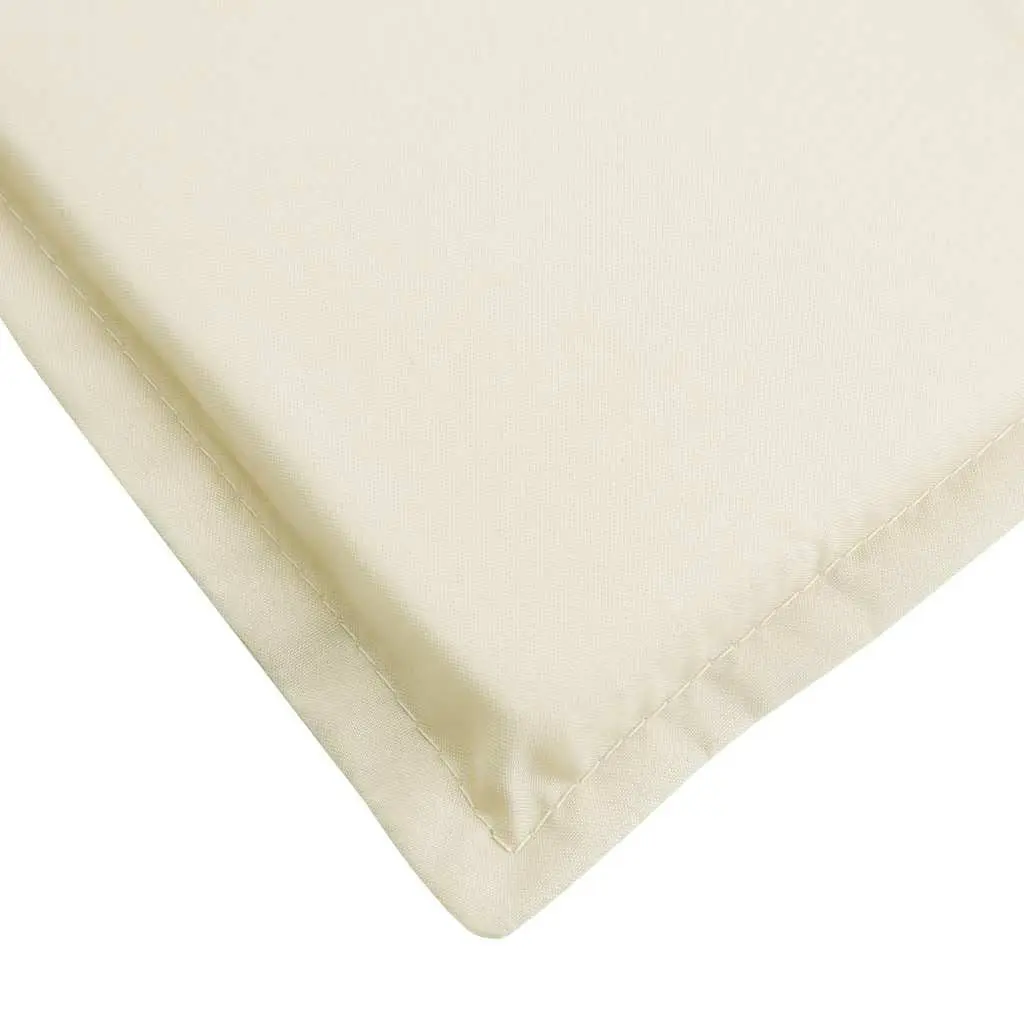 Sun Lounger Cushion Cream Outdoor Garden Patio Chair Pad 200x50x3cm Oxford
