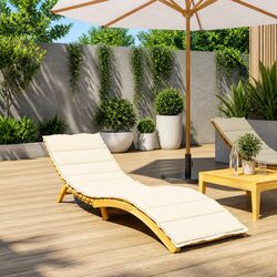 Concise Features of the Cream Sun Lounger Cushion