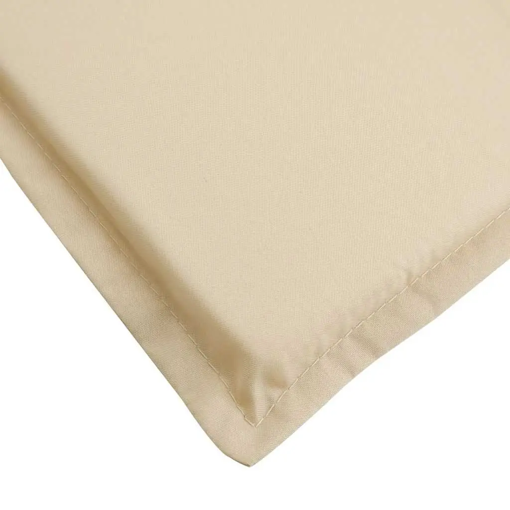 Sun Lounger Cushion Beige Outdoor Garden Patio Chair Pad 200x70x3cm