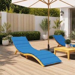Your Go-To Lounger Cushion: Blue, Comfortable, and Secure