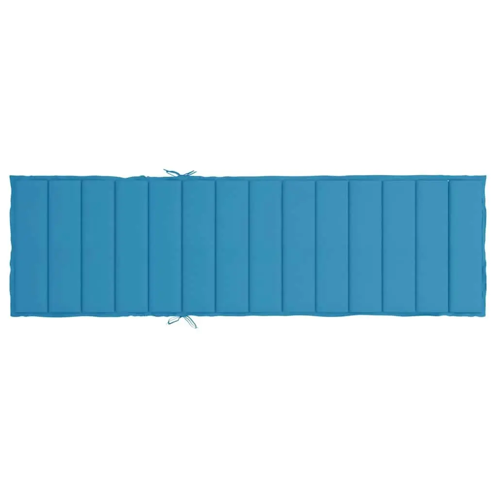 Sun Lounger Cushion Blue 200x70x3cm Outdoor Garden Patio Chair Pad
