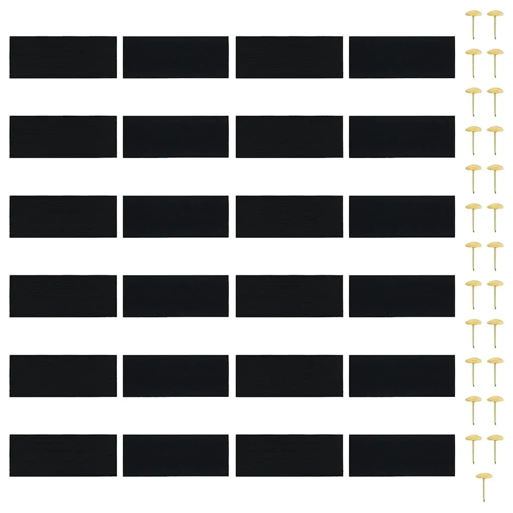 Insect Door Curtains 2 pcs with Magnet Blocks Black Window Screen 200x80 cm