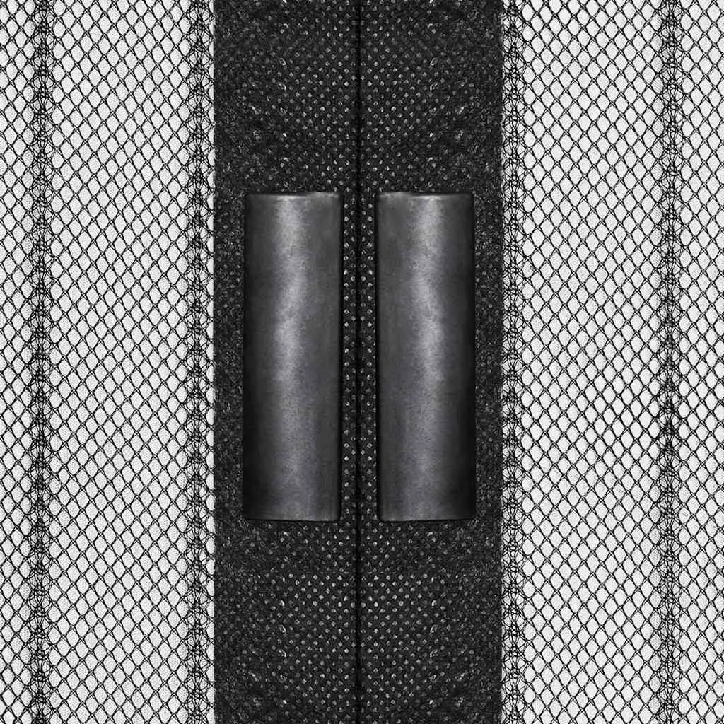 Insect Door Curtains with Magnet Blocks, Black