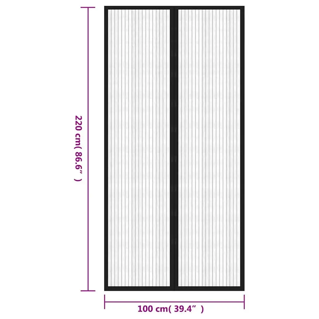Insect Door Curtains with Easy Installation 220x100 cm