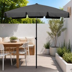 Beach Parasol with Tilt Function and UV Protection – 180x120cm