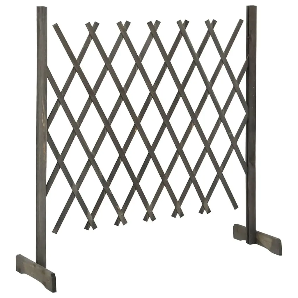 Garden Trellis Fence Panel 120x90 cm Expandable Wooden Barrier Privacy Screen